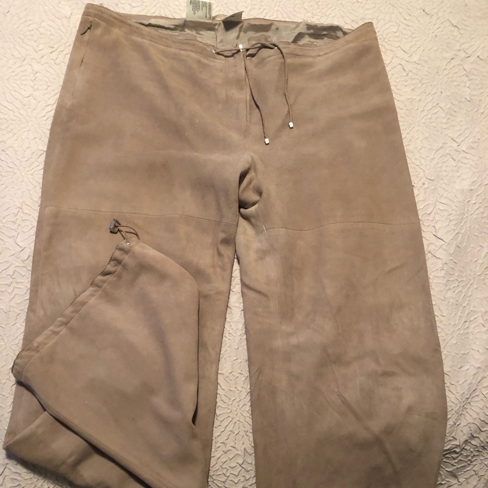 Suede MaxMara Pants